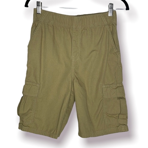 The Children's Place Other - Childrens Place Boys Size 14 Tan Elastic Waistband Casual Khaki Cargo Shorts
